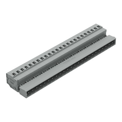 Wago 231 Series Pluggable Connector, 24-Pole, Male, 24-Way, Snap-In, 15A