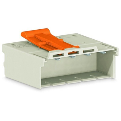 Wago 2092 Series Connector, 5-Pole, Male, 5-Way, Push-In, 15A