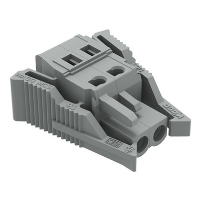 Wago 231 Series Pluggable Connector, 2-Pole, Female, 2-Way, Plug-In, 16A