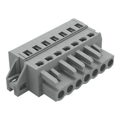 Wago 231 Series Connector, 7-Pole, Female, 7-Way, Feed Through, 16A
