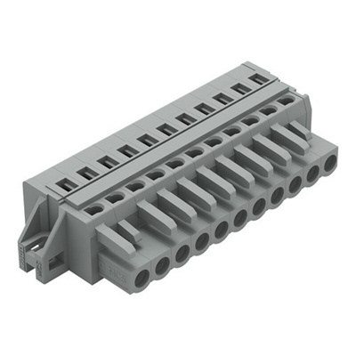 Wago 231 Series Connector, 11-Pole, Female, 11-Way, Feed Through, 16A