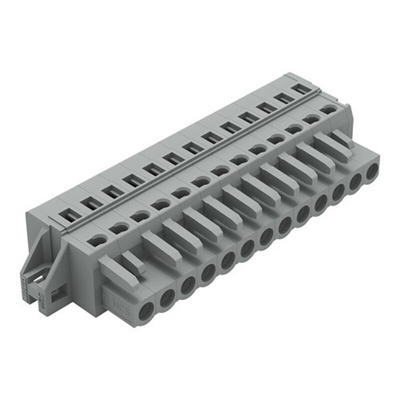 Wago 231 Series Connector, 13-Pole, Female, 13-Way, Feed Through, 16A