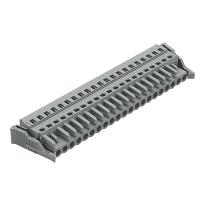 Wago 231 Series Pluggable Connector, 21-Pole, Female, 21-Way, Snap-In, 16A