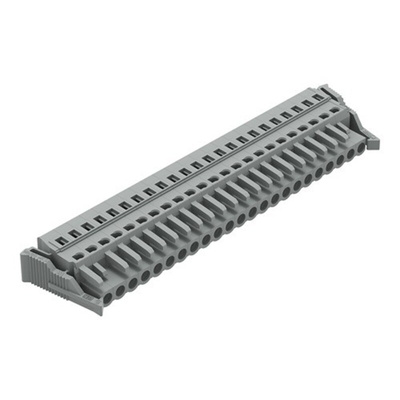 Wago 231 Series Connector, 23-Pole, Female, 23-Way, Snap-In, 16A