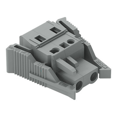 Wago 231-202 Series Pluggable Connector, 2-Pole, Female, 2-Way, Plug-In, 16A