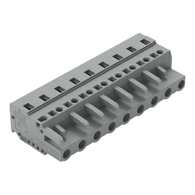 Wago 231 Series Connector, 9-Pole, Female, 9-Way, Cable Mount, 15A