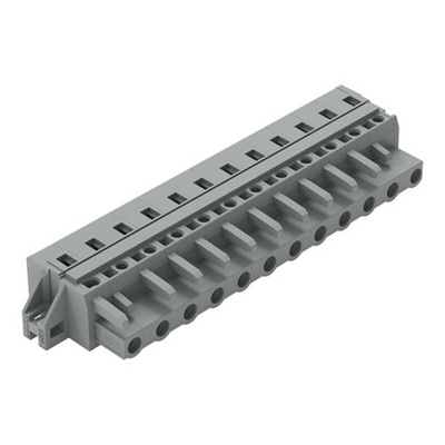 Wago 231 Series Connector, 12-Pole, Female, 12-Way, Cable Mount, 15A