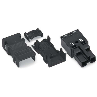 Wago 770 Series Plug, 2-Pole, Cable Mount, 25A, IP20