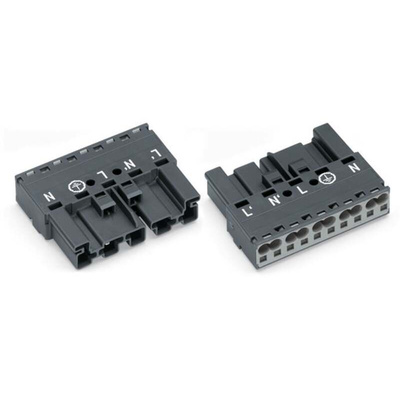 Wago 770 Series Plug, 5-Pole, Cable Mount, 25A, IP20