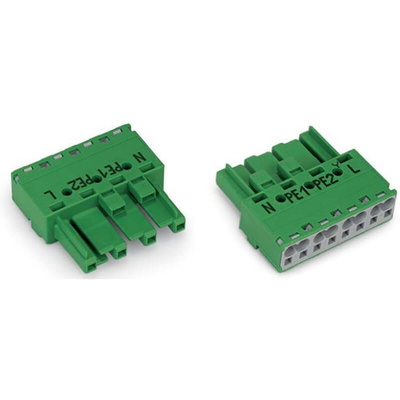 Wago 770 Series Socket, 4-Pole, Female, Cable Mount, 25A, IP20