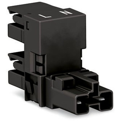 Wago 770 Series Distribution Connector, 2-Pole, Female, Male, Cable Mount, 25A, IP20