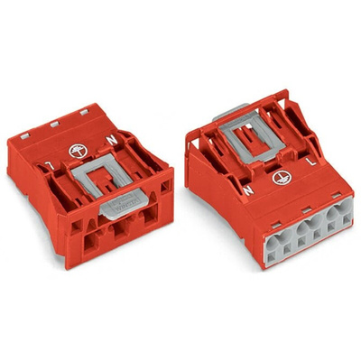 Wago 770 Series Plug, 3-Pole, Snap-In, 25A, IP20