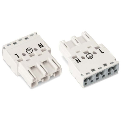 Wago 770 Series Plug, 3-Pole, Cable Mount, 25A, IP20