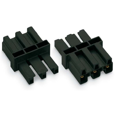 Wago 770 Series Intermediate Coupler, 3-Pole, Female, Male, Cable Mount, 25A, IP20