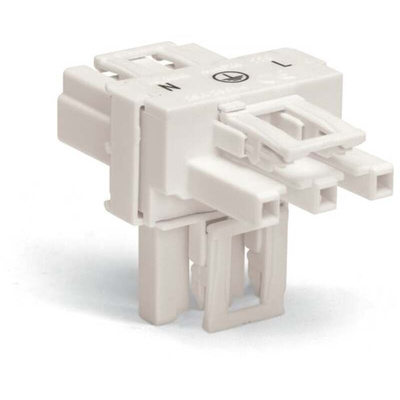 Wago 770 Series Distribution Connector, 3-Pole, Female, Male, Cable Mount, 25A, IP20