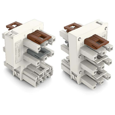 Wago 770 Series Distribution Connector, 3-Pole, Female, Male, Cable Mount, 25A, IP20