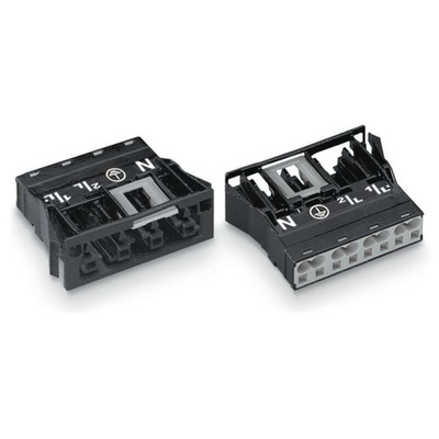 Wago 770 Series Socket, 4-Pole, Female, Snap-In, 25A, IP20