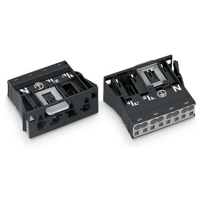 Wago 770 Series Plug, 4-Pole, Snap-In, 25A, IP20