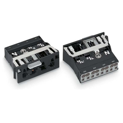 Wago 770 Series Plug, 4-Pole, Snap-In, 25A, IP20