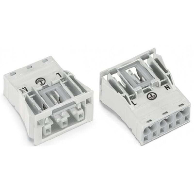 Wago 770 Series Socket, 3-Pole, Female, Snap-In, 25A, IP20