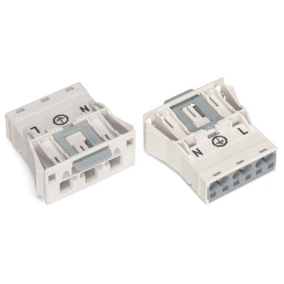 Wago 770 Series Plug, 3-Pole, Snap-In, 25A, IP20