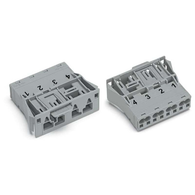 Wago 770 Series Plug, 4-Pole, Snap-In, 25A, IP20