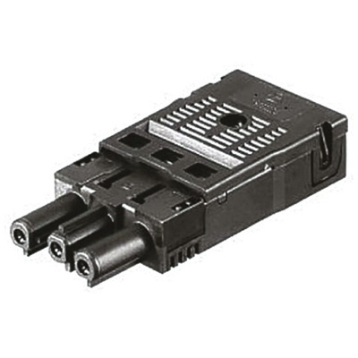 Wieland GST18i3 Series Mini Connector, 3-Pole, Female, Cable Mount, 16A, IP40