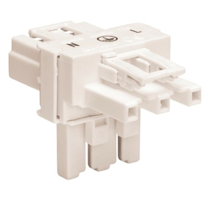 Wago 770 Series Distribution Block, 3-Pole, Female, Male, 3-Way, 25A