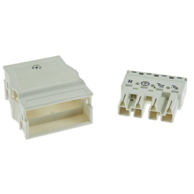 Wago 770 Series Distribution Block, 4-Pole, Male, 8-Way, 25A