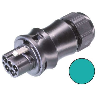 Wieland RST20i5 Series Connector, 5-Pole, Male, 1-Way, Cable Mount, 20A, IP66, IP68, IP69