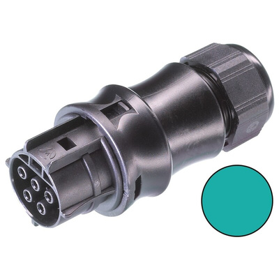 Wieland RST20i5 Series Circular Connector, 5-Pole, Female, Cable Mount, 20A, IP68