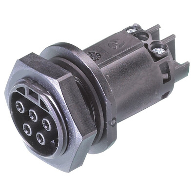 Wieland RST20i5 Series Connector, 5-Pole, Female, 1-Way, Panel Mount, 20A, IP66, IP68, IP69