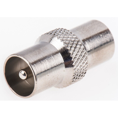 RS PRO Straight Coax Adapter TV Plug to TV Plug