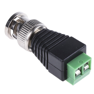 RS PRO Straight Coax Adapter BNC Plug to Terminal Block Socket