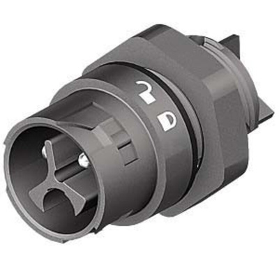 Wieland RST Mini Series Mini Connector, 3-Pole, Male, 1-Way, Panel Mount, 16A, IP66, IP68, IP69