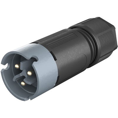 Wieland RST 08i2/3 Series Male Connector, 3-Pole, Male, Cable Mount, 8A, IP66, IP68, IP69