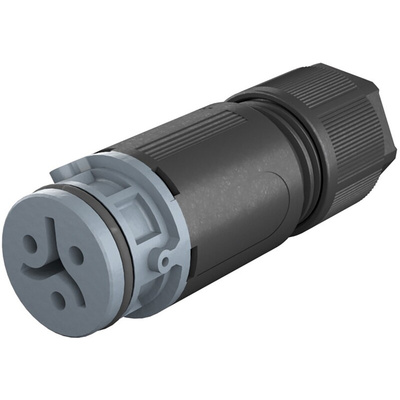 Wieland RST 08i2/3 Series Female Connector, 3-Pole, Female, Cable Mount, 8A, IP66, IP68, IP69