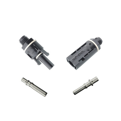 Amphenol Industrial H4 Series, Male, Panel Mount Solar Connector M12
