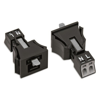 Wago Male Plug, 4.4mm Pitch, 2 Way, 1 Row