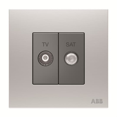 SAT, TV Female 2 Outlet TV Aerial Connector