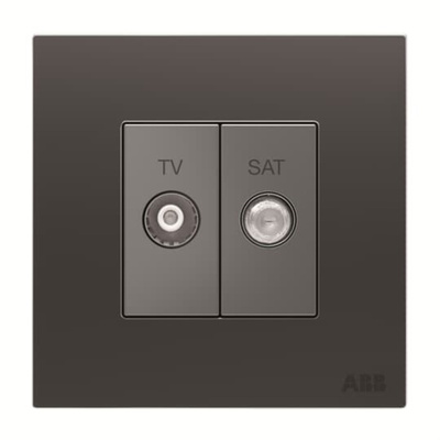 SAT, TV Female 2 Outlet Socket