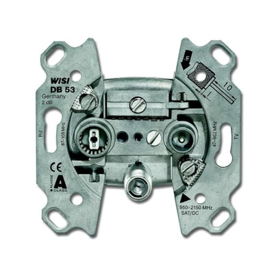 R, SAT, TV Female 2 Outlet Socket
