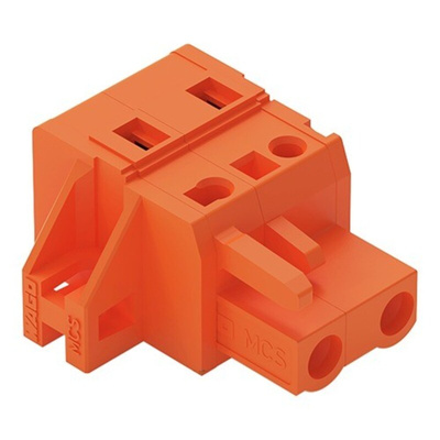 Wago 231 Series Connector, 2-Pole, Female, 2-Way, Feed Through, 16A