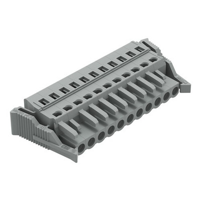 Wago 231 Series Pluggable Connector, 11-Pole, Female, 11-Way, Plug-In, 16A