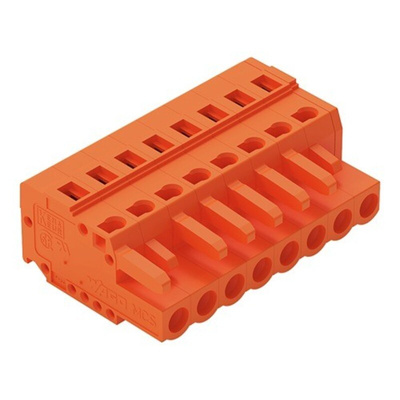 Wago 231 Series Connector, 8-Pole, Female, 8-Way, Cable Mount, 15A