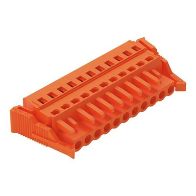 Wago 231 Series Connector, 11-Pole, Female, 11-Way, Snap-In, 16A