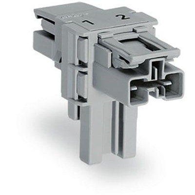 Wago 770 Series Distribution Connector, 2-Pole, Female, Male, Cable Mount, 25A, IP20