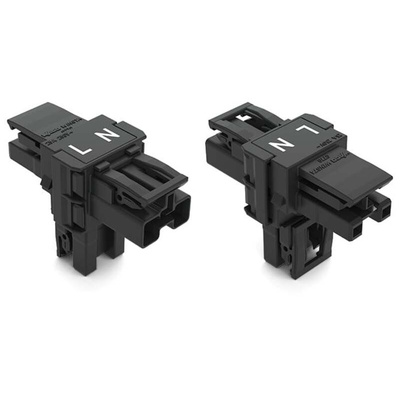 Wago 770 Series Distribution Connector, 2-Pole, Female, Male, Cable Mount, 25A, IP20