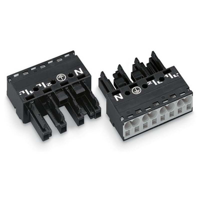 Wago 770 Series Socket, 4-Pole, Female, Cable Mount, 25A, IP20