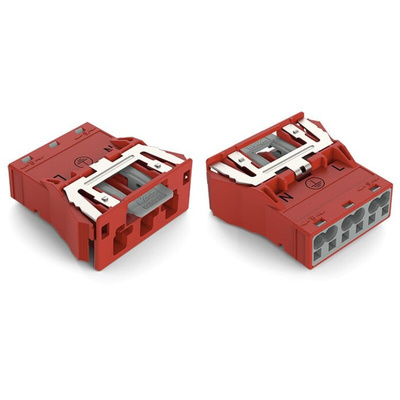 Wago 770 Series Plug, 3-Pole, Snap-In, 25A, IP20